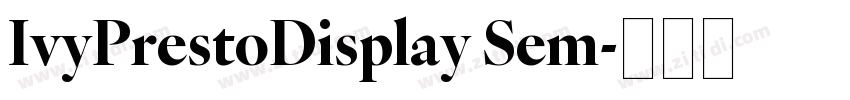 IvyPrestoDisplay Sem字体转换
